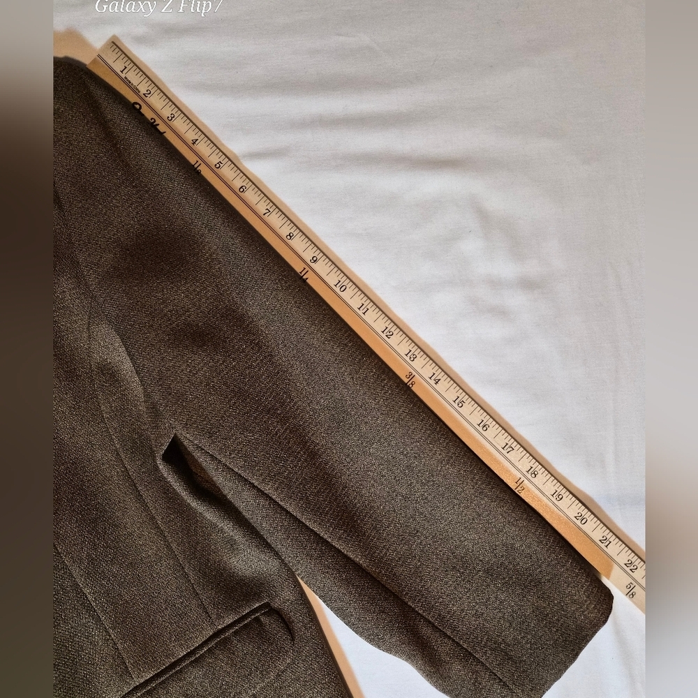 Karen Scott Petite Professional Blazer - Brown - Size 16P - Picture 6 of 8